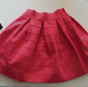 Peach skirt.